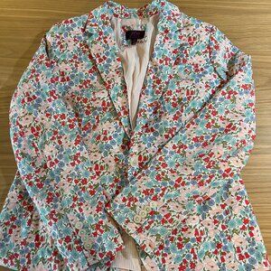 JCREW Liberty Fabric Print Blazer
